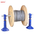 HEAVY DUTY Cable Reel Stands con frenos tensores